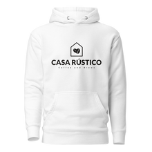 Load image into Gallery viewer, Casa Rústico Hoodie — Dark — White
