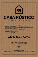 Load image into Gallery viewer, Casa Rústico — Ethiopia Natural label
