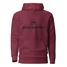 Load image into Gallery viewer, Casa Rústico Hoodie — Dark — Maroon
